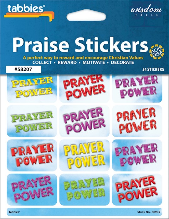 Praise Stickers-Prayer Power/Praise Chart (Pack of 54)