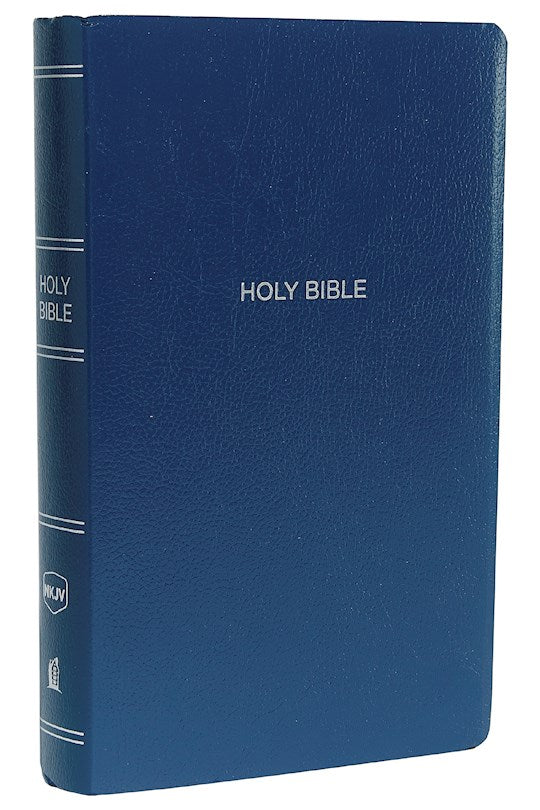NKJV Gift & Award Bible (Comfort Print)-Blue Leatherflex