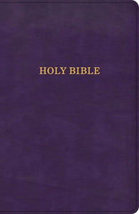 KJV Thinline Bible-Purple LeatherTouch