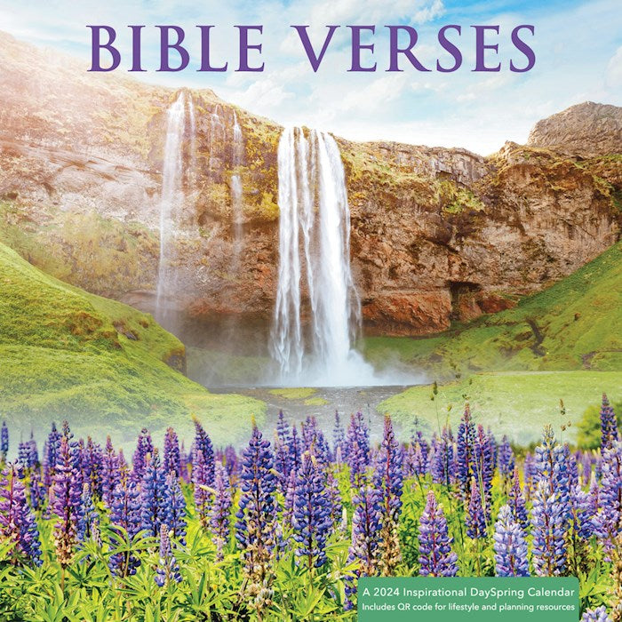2024 Bible Verses Waterfall Wall Calendar