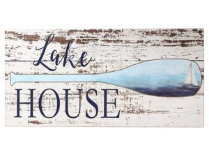 MDF WALL PLAQUE (LAKE HOUSE PADDLE)