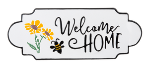 Embossed Welcome Home Bee Wall Decor