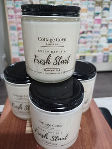 Cottage Cove Candles - Fresh Start - Clementine - 8oz