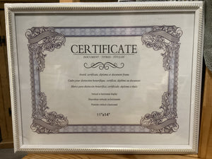 Certificate Holder - White Frame