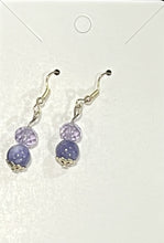 Load image into Gallery viewer, Earrings - Purple Dangle

