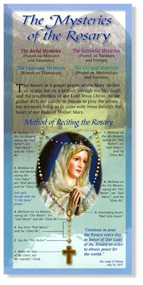 The Mysteries of the Rosary from the Holy Land Pamphlet