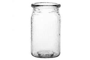 Hammered Crystal Jar