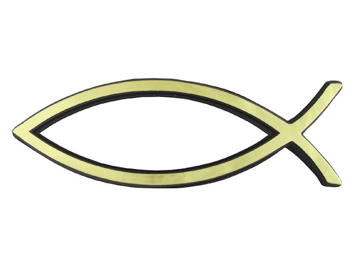 Auto Decal-3D Fish -Large (Gold)
