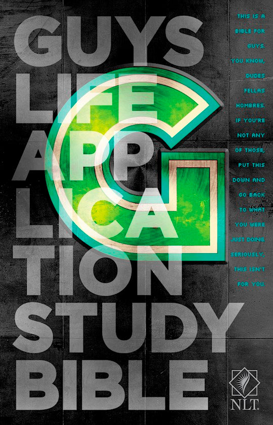 NLT Guys Life Application Study Bible-Softcover