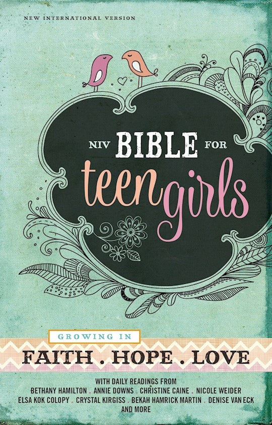 NIV Bible For Teen Girls-Hardcover Growing In Faith, Hope And Love