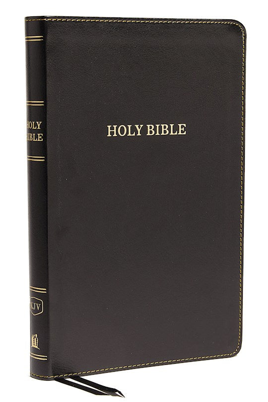 KJV Thinline Bible (Comfort Print)-Black Leathersoft Holy Bible