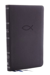 KJV Thinline Bible/Youth Edition (Comfort Print)-Gray Leathersoft