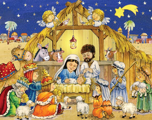 Large Advent Calendar - The Creche (11 x 14)