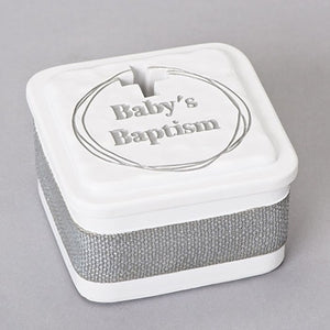 Trinket Box-Baby's Baptism (2.75" H)