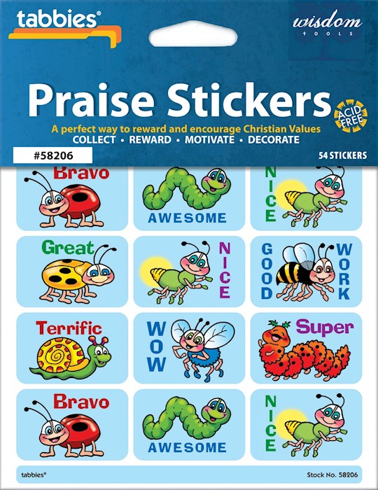 Praise Stickers-Merit w/Praise Chart (Pack of 54)