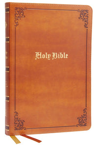 KJV Thinline Large Print Bible, Vintage Series (Comfort Print)-Tan Leathersoft Holy Bible