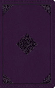 ESV Large Print Personal Size Bible-Lavender Ornament Design TruTone
