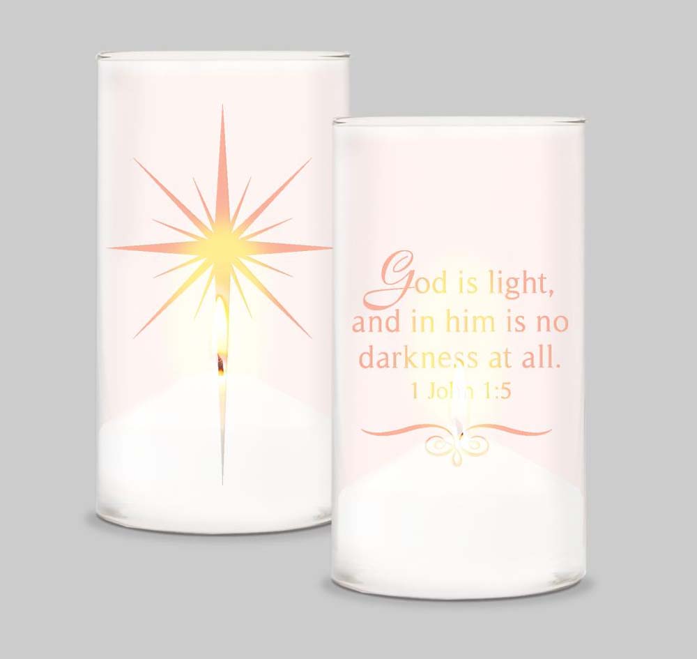 Love's Pure Light Glass Candle Holder