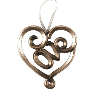 Ornament- “Love” Heart (4"H)