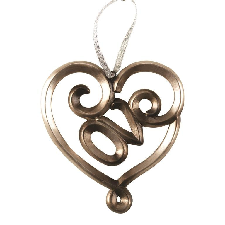 Ornament- “Love” Heart (4