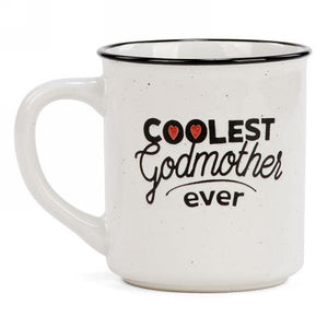 Ceramic Mug - Coolest Godmother ever 3.5"x4"H