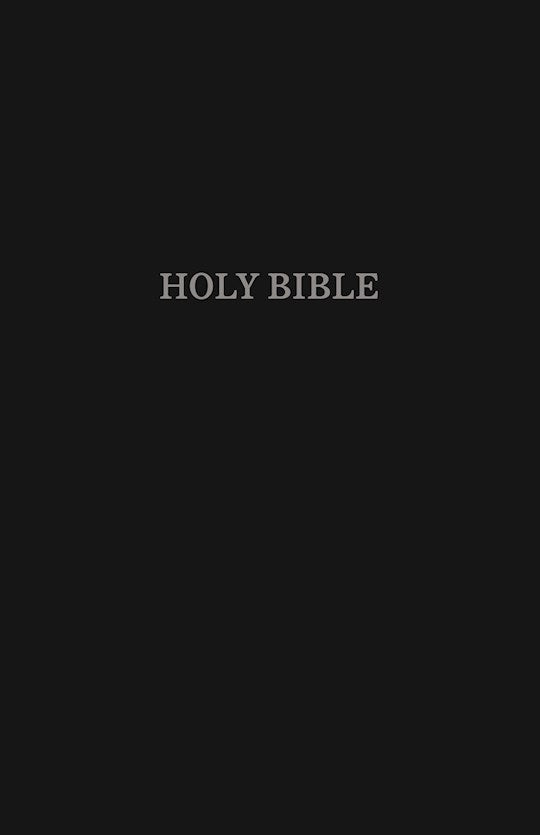 KJV Pew Bible (Comfort Print)-Black Hardcover
