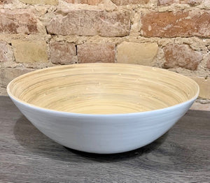 Bamboo Bowl - White - Large